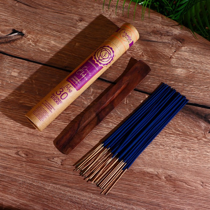 Благовония «Organic. Чакры», аромапалочки, Сахасрара, набор 30 шт., с подставкой