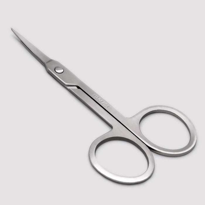 Ножницы маникюрные, для кутикулы, загнутые, узкие, 9 см