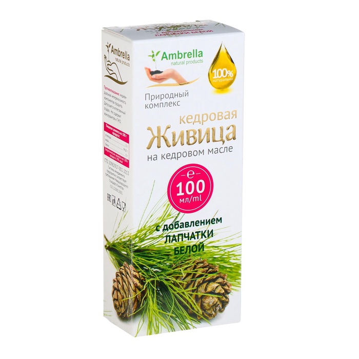 УЦЕНКА Кедровая живица на кедровом масле с лапчаткой белой, 100 мл