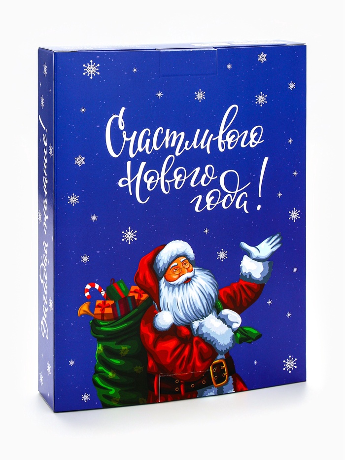 Адвент календарь с мёдом «Счастливого Нового года», облепиха, кедровые орешки, малина, цитрус, клубника (12 шт. × 30 г)