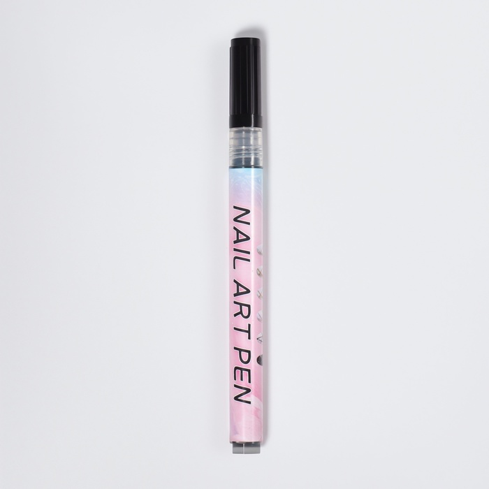 Маркер для дизайна ногтей, тонкий, акриловый, 13.7 см, чёрный