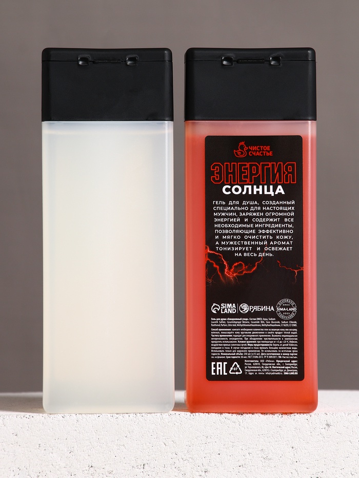 Подарочный набор косметики «Запас мужика», гель для душа 250 мл, шампунь для волос 250 мл, носки, HARD LINE