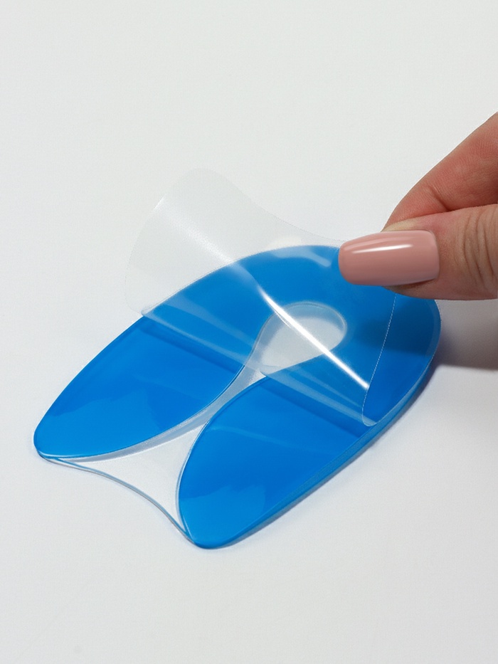 Подпяточники для обуви, на клеевой основе, L р-р, пара, синие