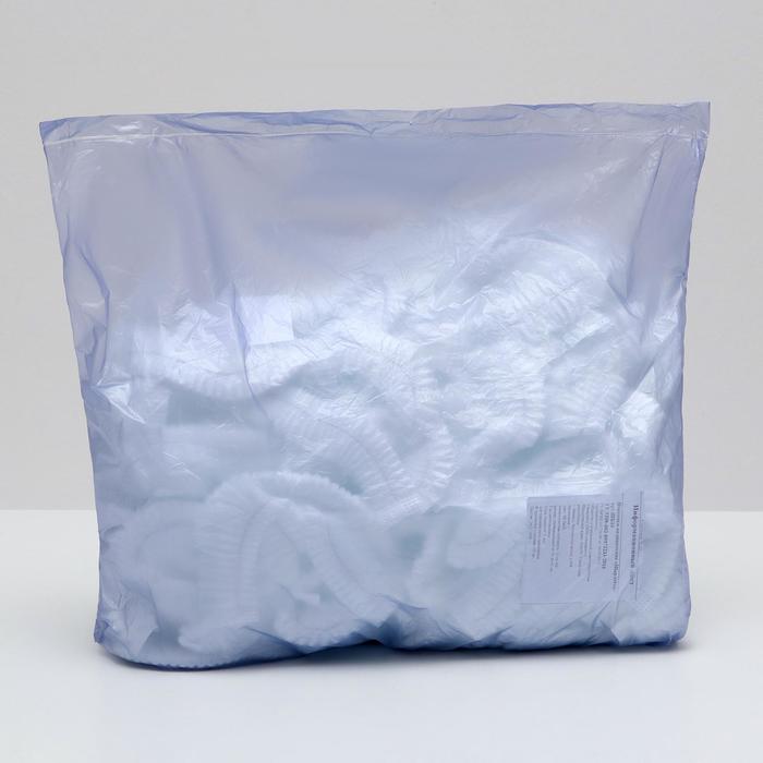 Шапочка медицинская Шарлотта 10 г/м белая р-р 54-65 см спанбонд 100 шт./уп