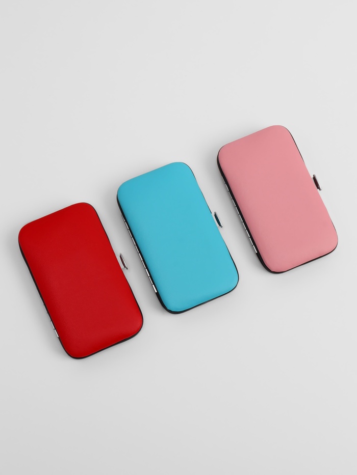 Набор маникюрный, 6 предметов, в футляре, МИКС