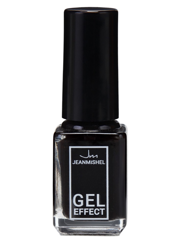 Лак для ногтей с эффектом геля, Jeanmishel, тон 199, чёрный матовый, 6 мл