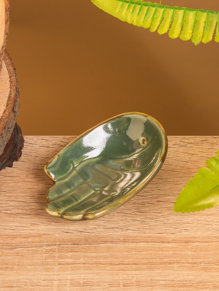 Подставка под благовония «Ладонь Будды», 10×6×2 см, керамика, МИКС