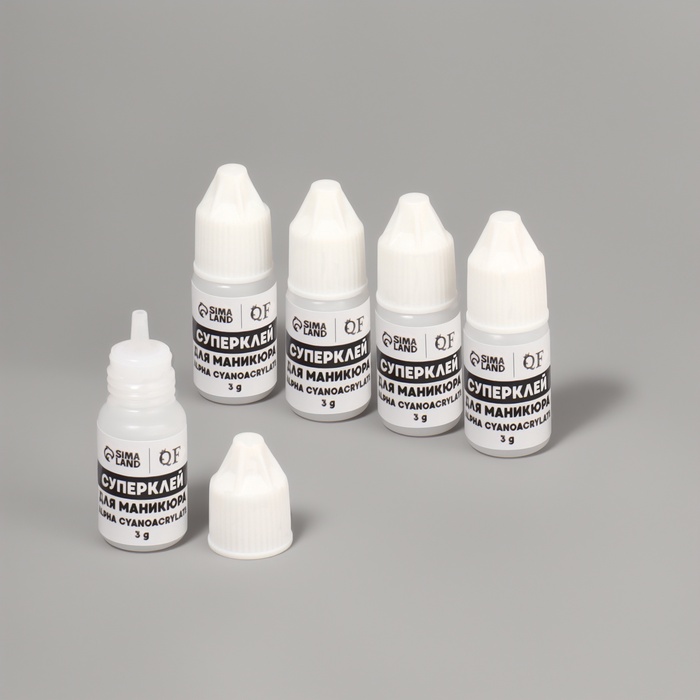 Клей для ногтей и дизайна, 3 г, набор 5 шт.