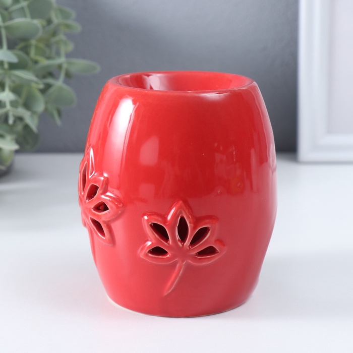 Аромалампа для эфирных масел «Лотосы», керамика, 8.5×8.5×9.5 см, МИКС