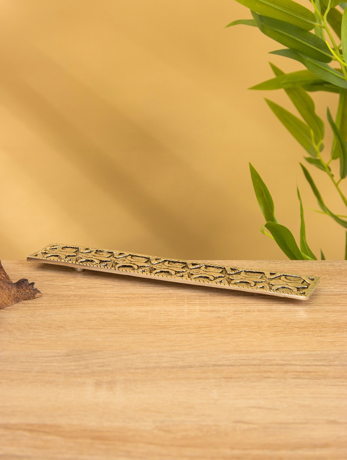 Подставка под благовония «Два полумесяца», 22 см, алюминий