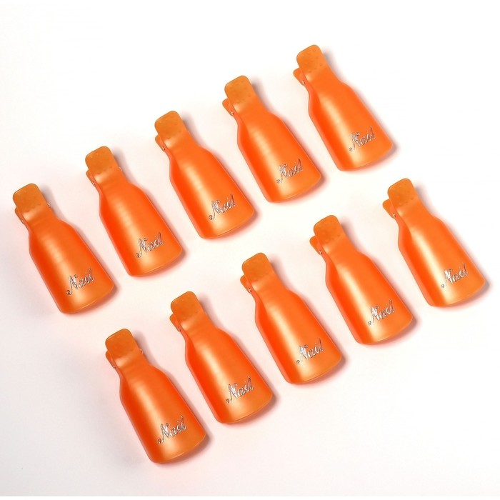 Зажимы для снятия гель-лака, 10 шт., МИКС