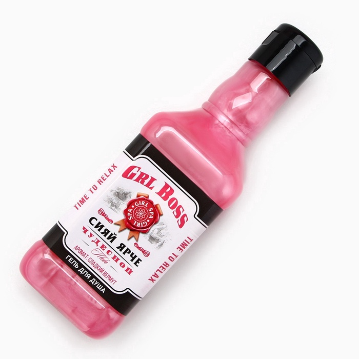 Подарочный набор косметики «Сияй ярче», гель для душа виски 250 мл и бомбочки для ванны 4×40 г, Чистое счастье