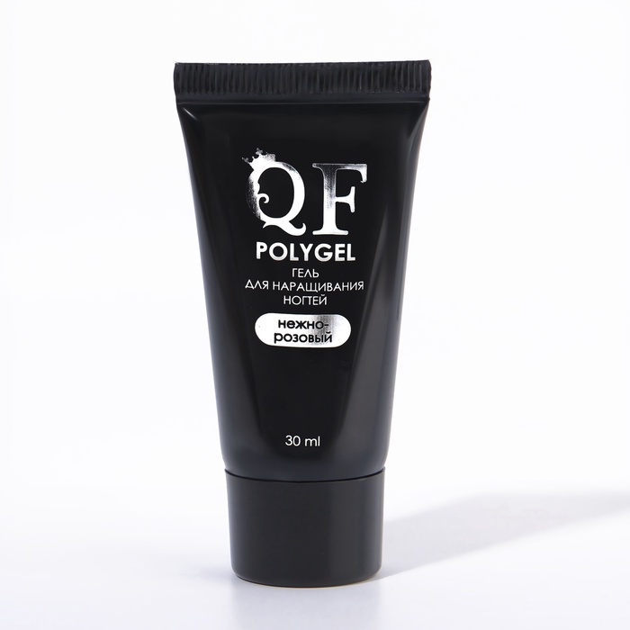 Полигель для наращивания, трехфазный, 30 мл, LED/UV, нежно розовый