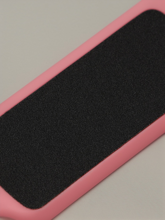 Пилка для пяток, наждачная, двусторонняя, 20.5 см, розовая