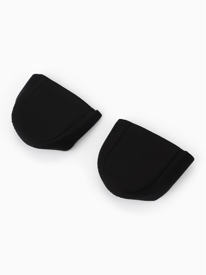 Подпяточники с силиконовой вставкой, универсальные, размер 36-46, чёрный