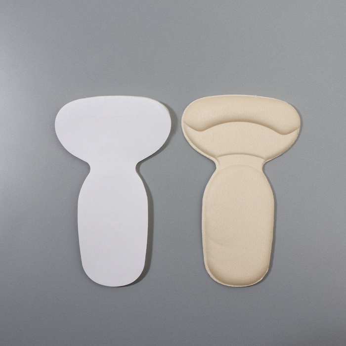 Пяткоудерживатели для обуви, с подпяточником, на клеевой основе, 14×9 см, пара, бежевые