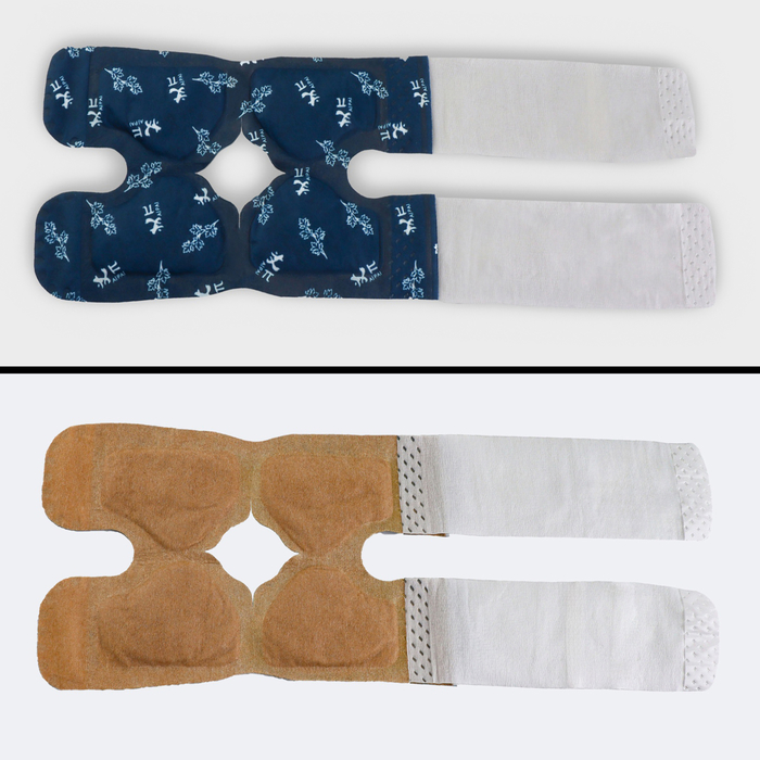 Бандаж самонагревающийся для коленного сустава, 14×18×0.5 см, синий