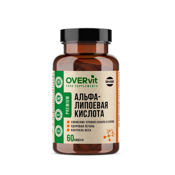 Альфа липоевая кислота, 60 капсул по 400 мг