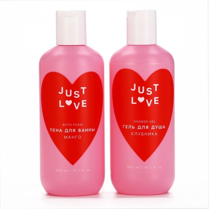 Подарочный набор косметики Lovely set, гель для душа 300 мл и пена для ванны 300 мл, ЧИСТОЕ СЧАСТЬЕ