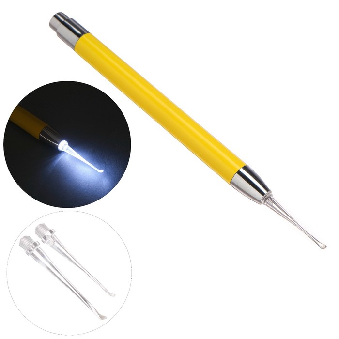 Палочка для чистки ушей с подсветкой, ААА, 14×1.2 см