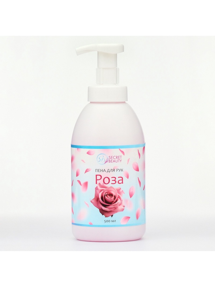 Мыло-пена для рук и тела «Роза», 500 мл