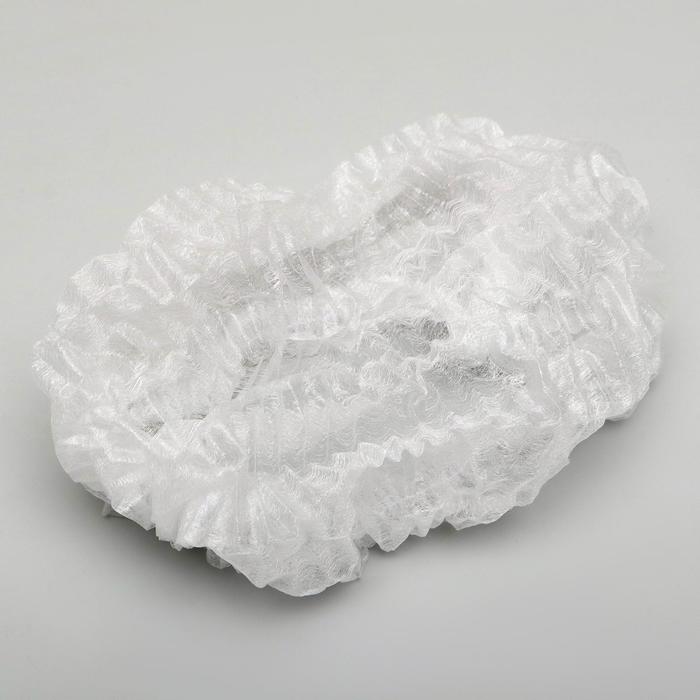 Шапочка медицинская Шарлотта 10 г/м белая р-р 54-65 см спанбонд 100 шт./уп