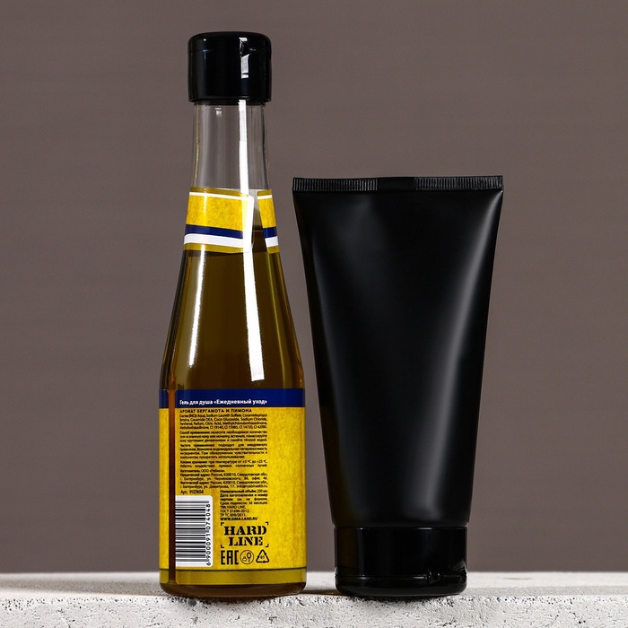 Подарочный набор «Настоящий»: гель для душа пиво 250 мл и гель для бритья 110 мл, Чистое счастье