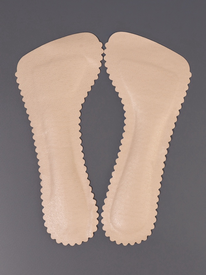 Полустельки для обуви, универсальные, на клеевой основе, 20 см, пара, бежевые