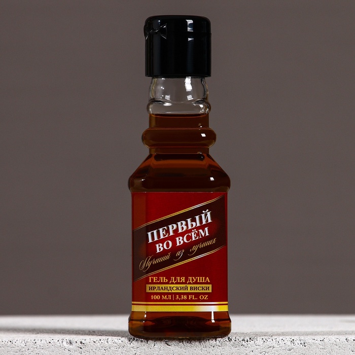 Гель для душа во флаконе виски «Первый во всём», 100 мл, аромат ирландского виски
