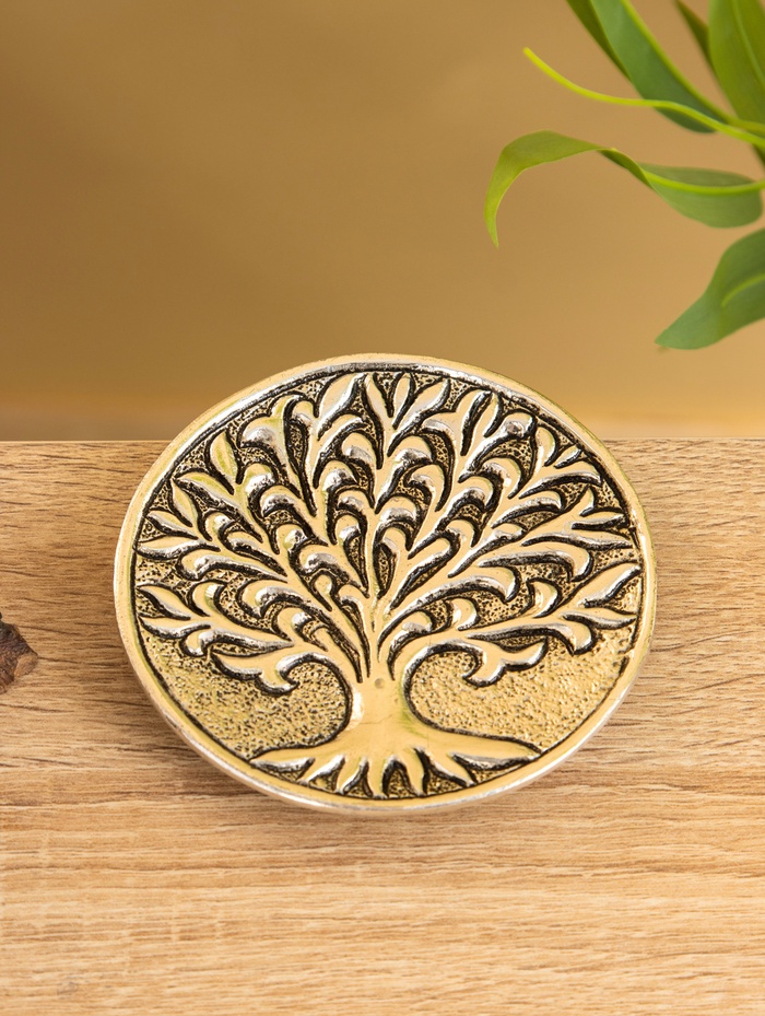 Подставка под благовония «Священное дерево», 10.5 см, алюминий