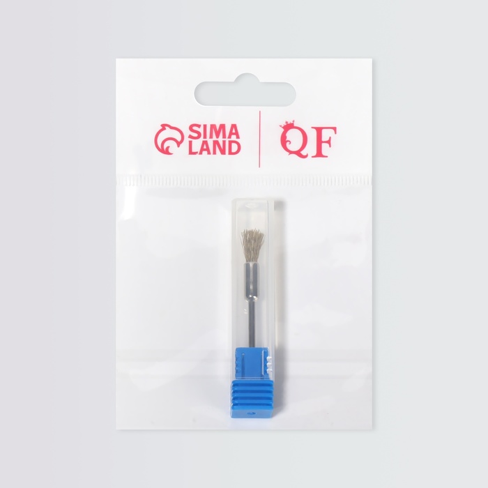 Щётка - браш для чистки фрез, медная, цвет серебристый, золотистый