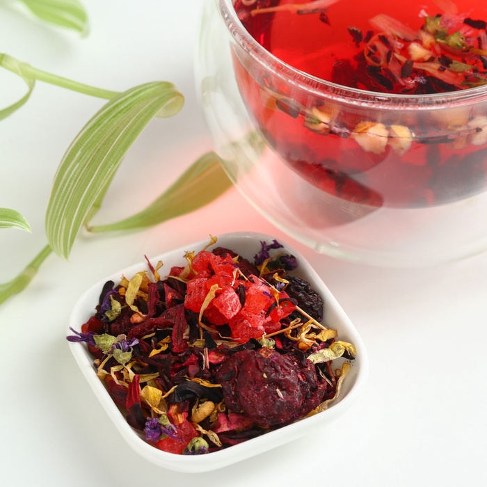 Чай Нахальный Фрукт Каркаде, тонус и бодрость организма, 50 г