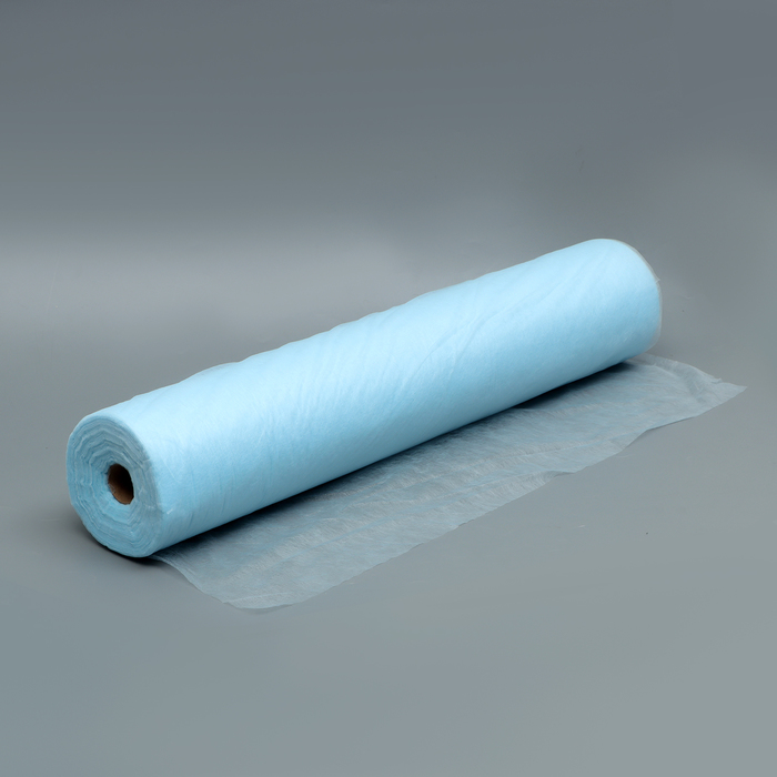 Простыни одноразовые в рулоне UNITE «Стандарт» голубой, с перфорацией 10 г/м², 70×200, 100 шт.
