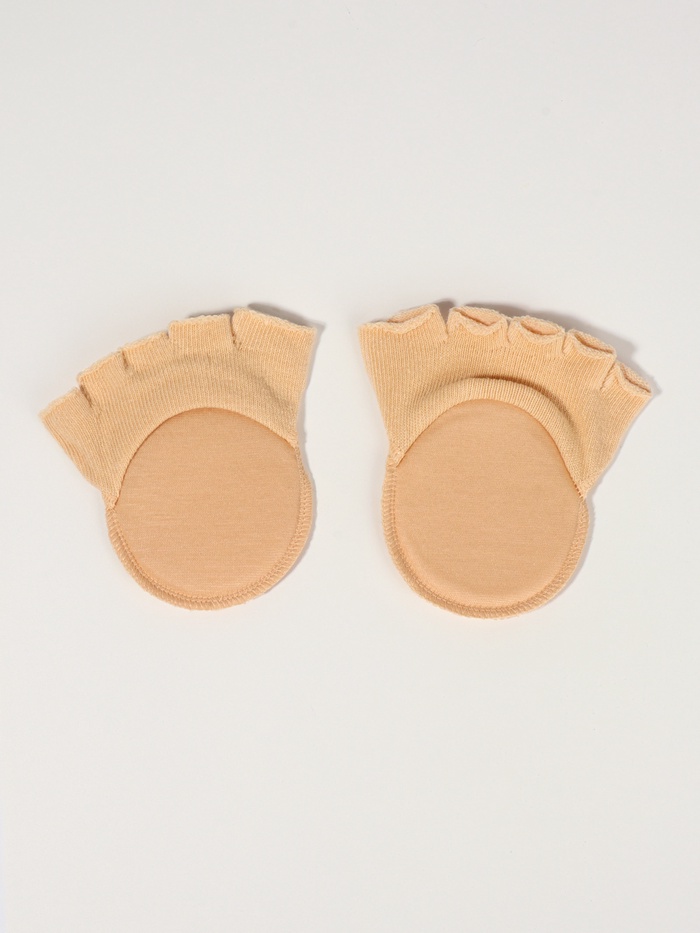 Полустельки с открытыми пальцами, 9.5 см, пара, бежевые