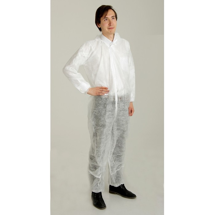 Комбинезон Каспер на молнии с защитным клапаном спанбонд, размер 2XL-3XL 25 г/м²