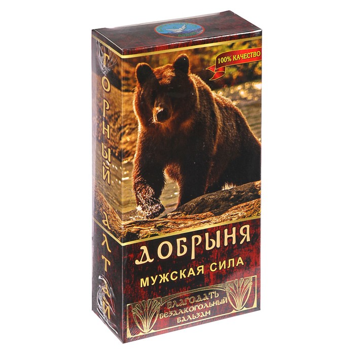 Безалкогольный алтайский бальзам на травах «Добрыня» мужская сила, 250 мл