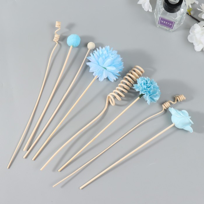 Палочки для аромадиффузора из ротанга «Лазурный берег», набор 8 шт.