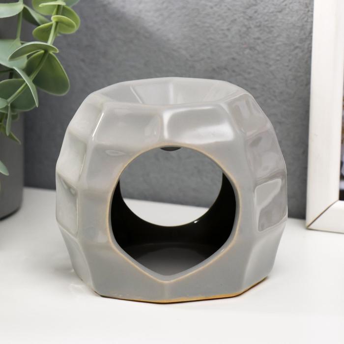 Аромалампа для эфирных масел «Геометрия», керамика, 8×8×8 см, МИКС