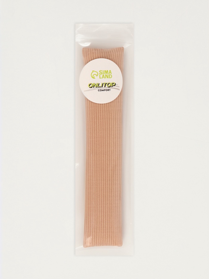 Напальчник - трубка от мозолей и натирания, для пальцев рук и ног, с силиконом, d=2×15 см, бежевый