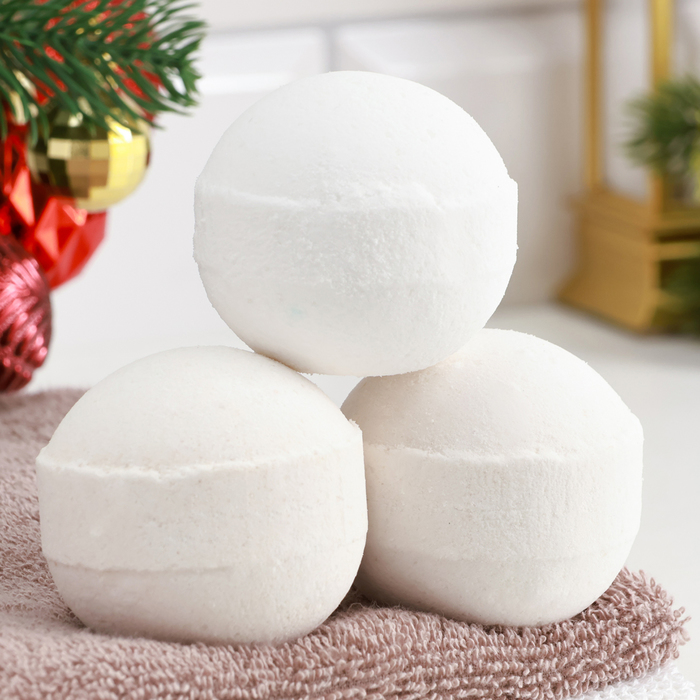 Набор бомбочек 3 шт. «Корица - Кофе, Облепиха с медом, Яблоко в карамели»