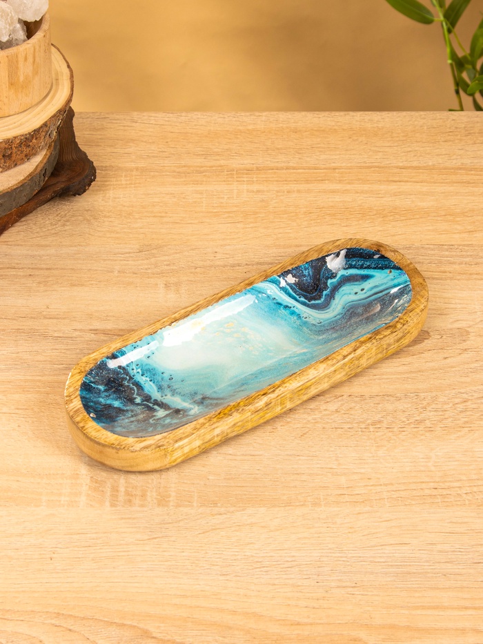 Подставка под благовония «Лазурь», 28×10×3 см, манговое дерево