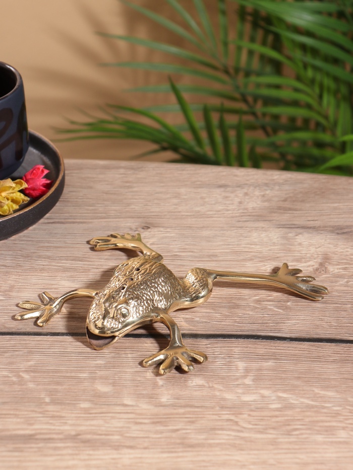 Подставка под благовония «Лягушка», 15×16×3.5 см, латунь