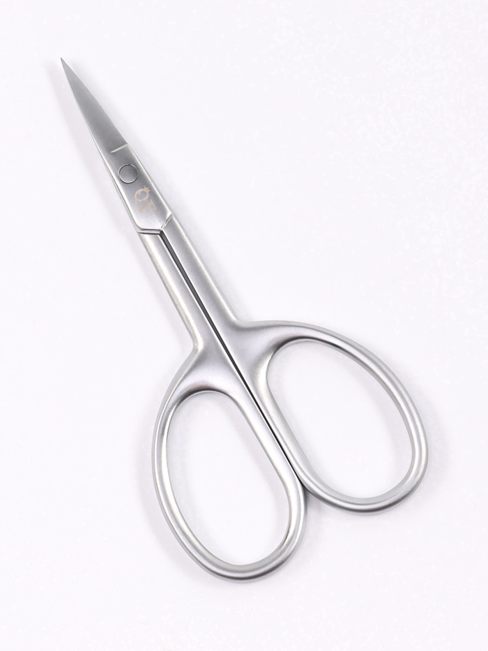 Ножницы маникюрные «Premium satin», узкие, прямые, матовые, 9.6 см