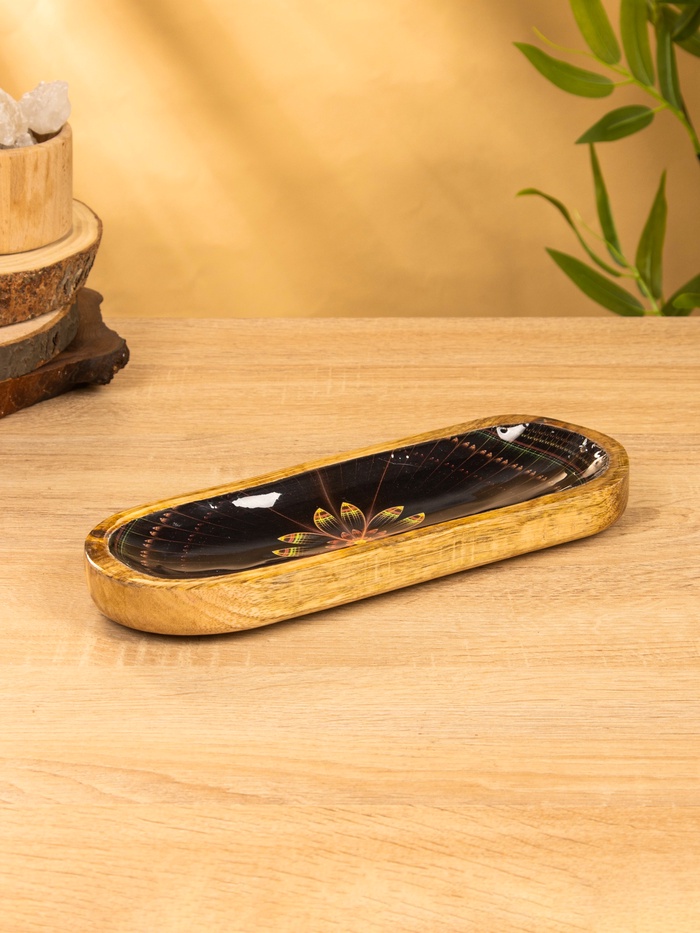 Подставка под благовония «Хинди», 28×10×3 см, манговое дерево