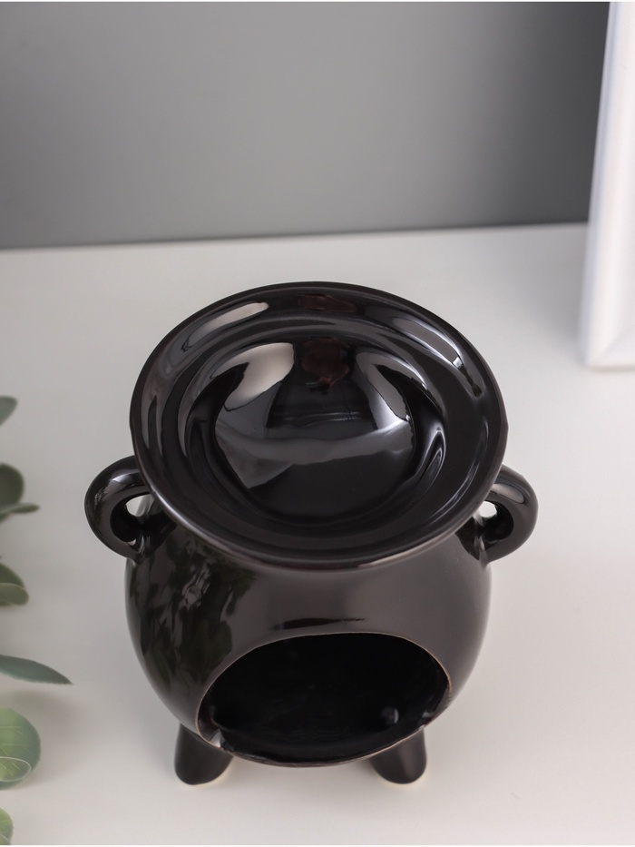 Аромалампа для эфирных масел «Совушка и цветочки», керамика, 8.5×10×9.5 см, МИКС