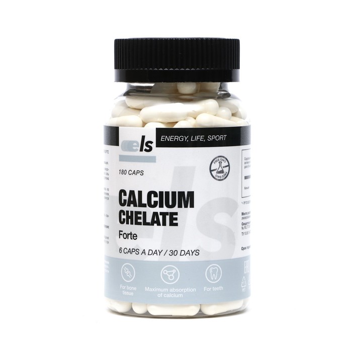 Кальций хелат форте, 180 капсул по 0.5 г