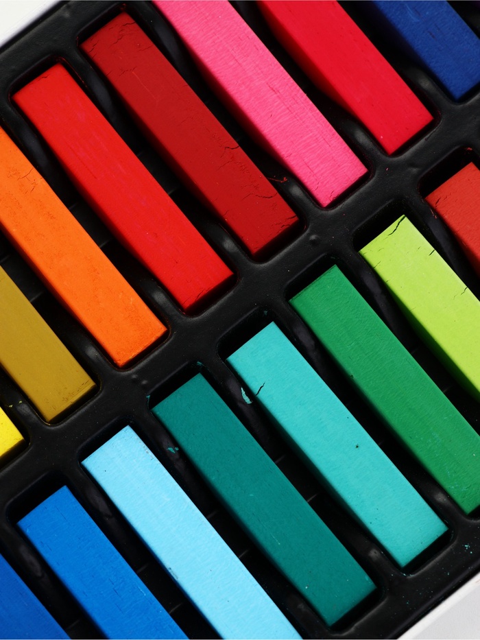 Мелки для волос Unicorn Vibes, 24 цвета