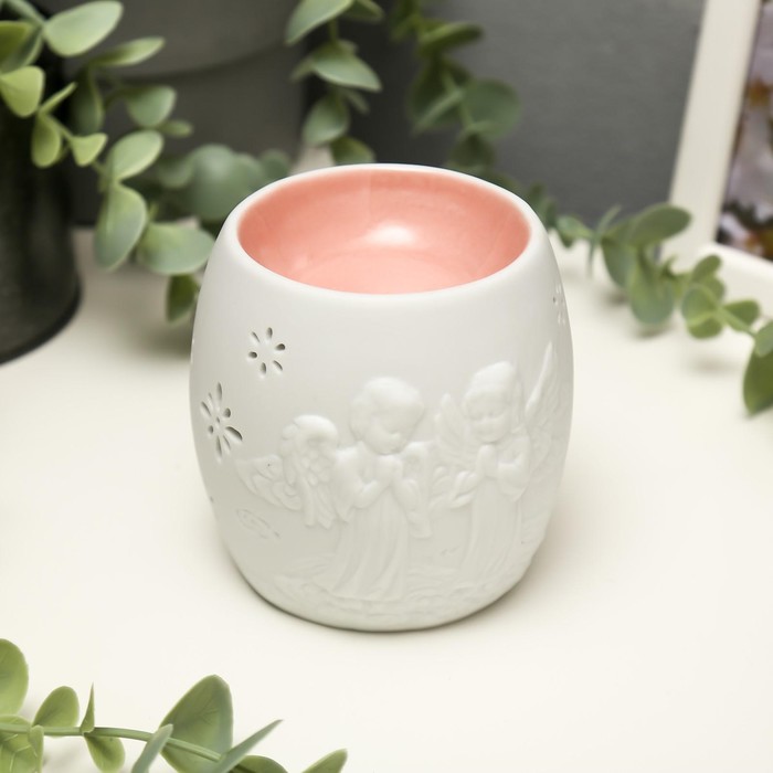 Аромалампа для эфирных масел «Ангелочки», керамика, 9×8×8 см, МИКС