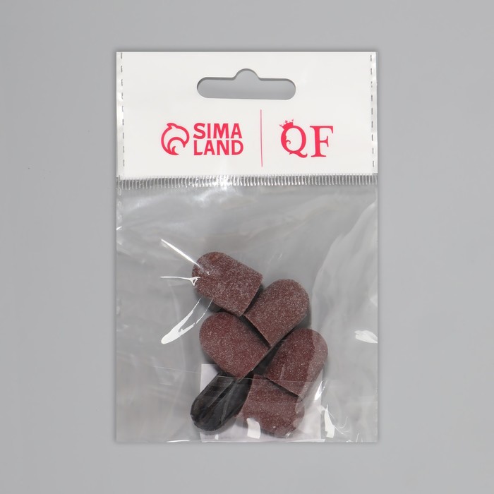 Набор для аппаратного маникюра и педикюра, основа, колпачки 5 шт., d=13×19 мм, абразивность 120