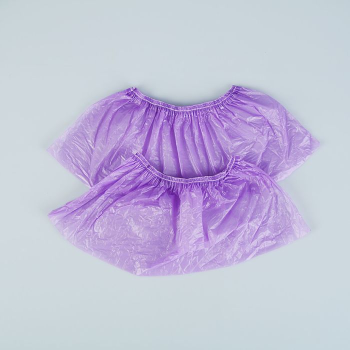 Бахилы «Сверхпрочные», с двойной резинкой, сиреневые, 70 микрон, 7.0 грамм, 50 пар